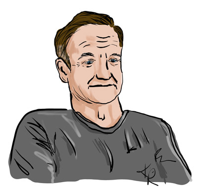 Robin Williams caricature sample